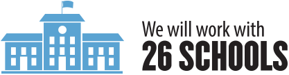 we will work with 26 schools